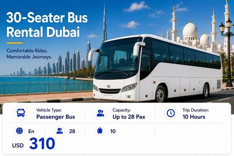 30-Seater Bus Rental Dubai