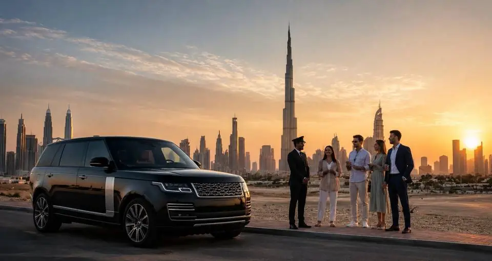 AVON Tourism Dubai full vehicle fleet — SUVs, vans, buses