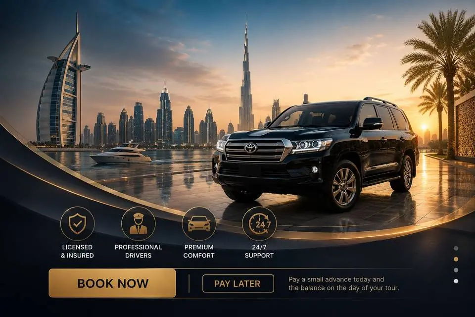 Book now pay later — AVON Tourism Dubai premium service